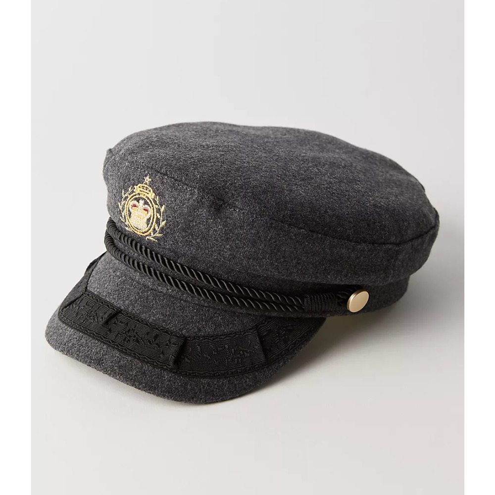 FREE PEOPLE PREP WOOL CADET CAP / HAT - Picture 2 of 7